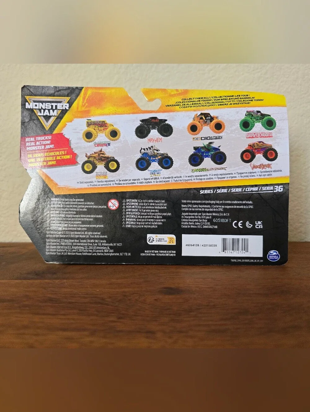 New Monster Jam Spin Master Classroom Crusher vs Mayhem 2-Pack Monster Truck